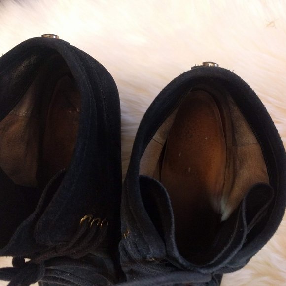 Michael Kors  Black Suede Booties - Picture 3 of 5